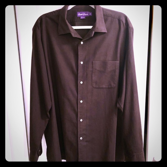 Ralph Lauren Purple Label Other - Ralph Lauren Purple Label XL Brown Button Down